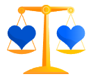 Heart balance icon